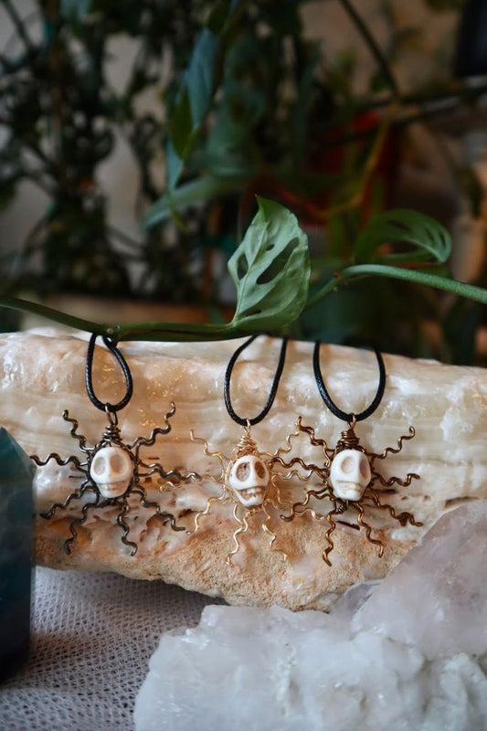 Mini Skull Sun Pendants