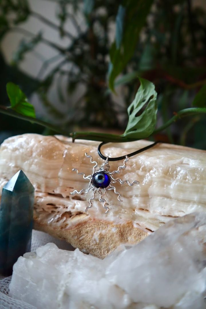 Evil Eye Mini Sun Pendants