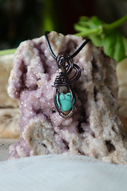 Heart Shaped Turquoise Pendant