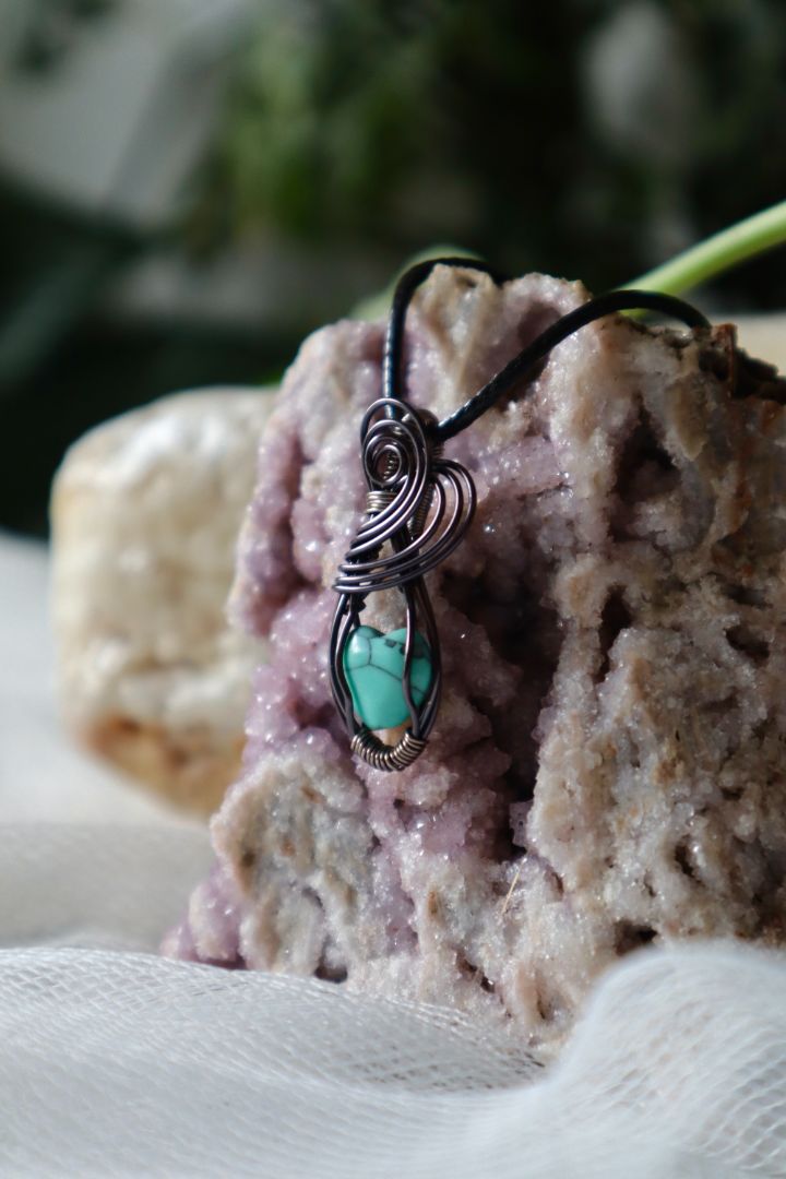 Heart Shaped Turquoise Pendant