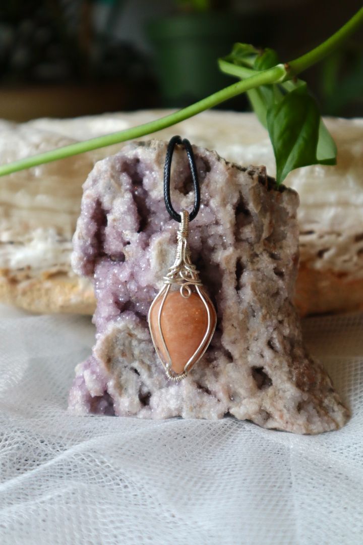 Peach Moonstone Pendant
