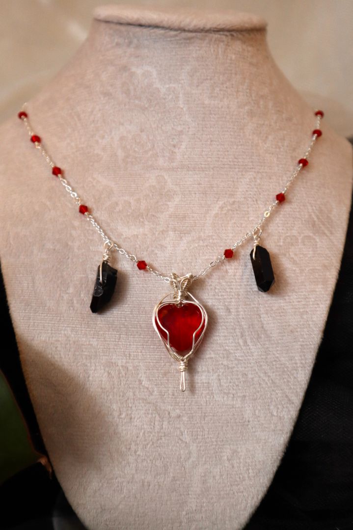 Dark Hearts Valentines Pendant