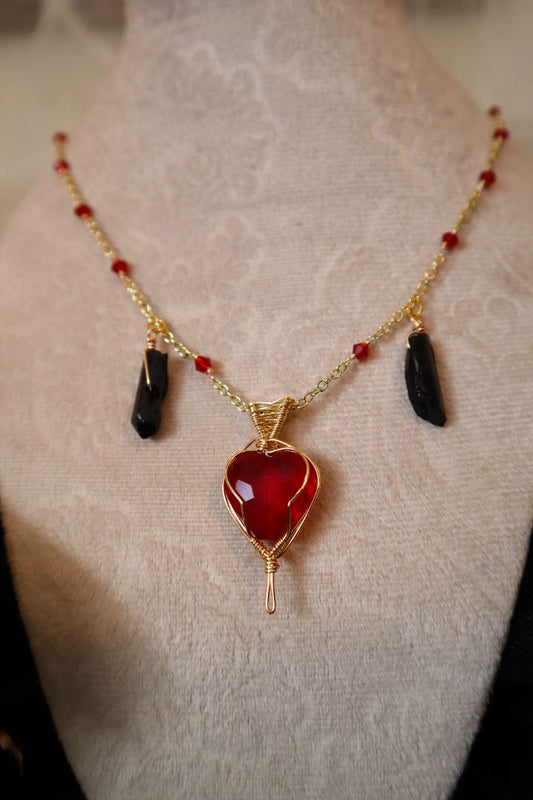 Dark Hearts Valentines Pendant