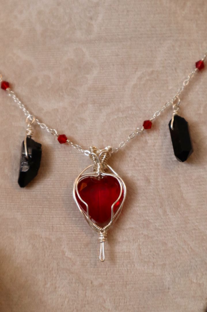 Dark Hearts Valentines Pendant