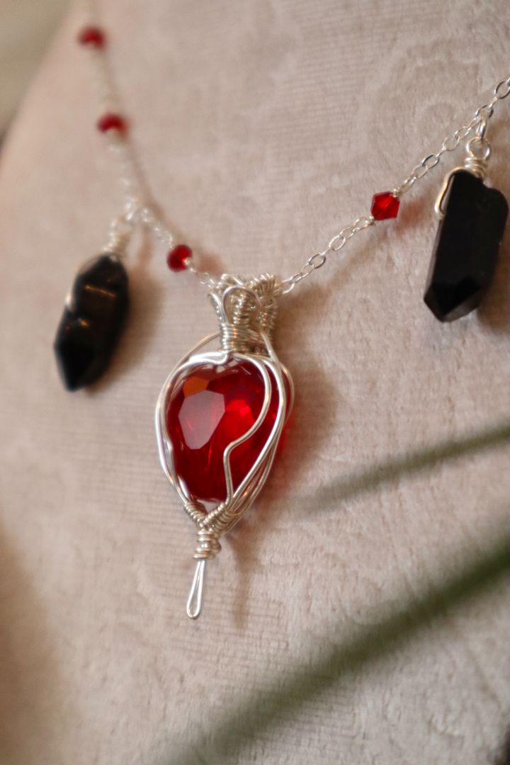 Dark Hearts Valentines Pendant